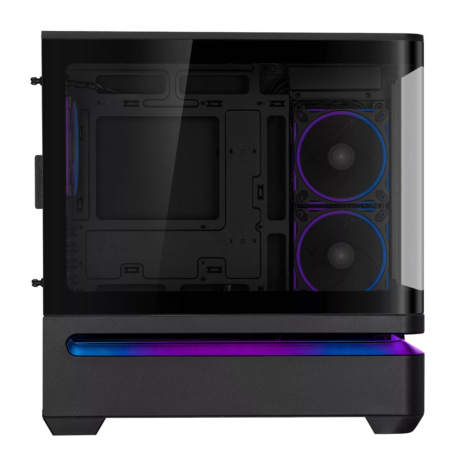 Curved Tempered Glass Micro-ATX Chassis