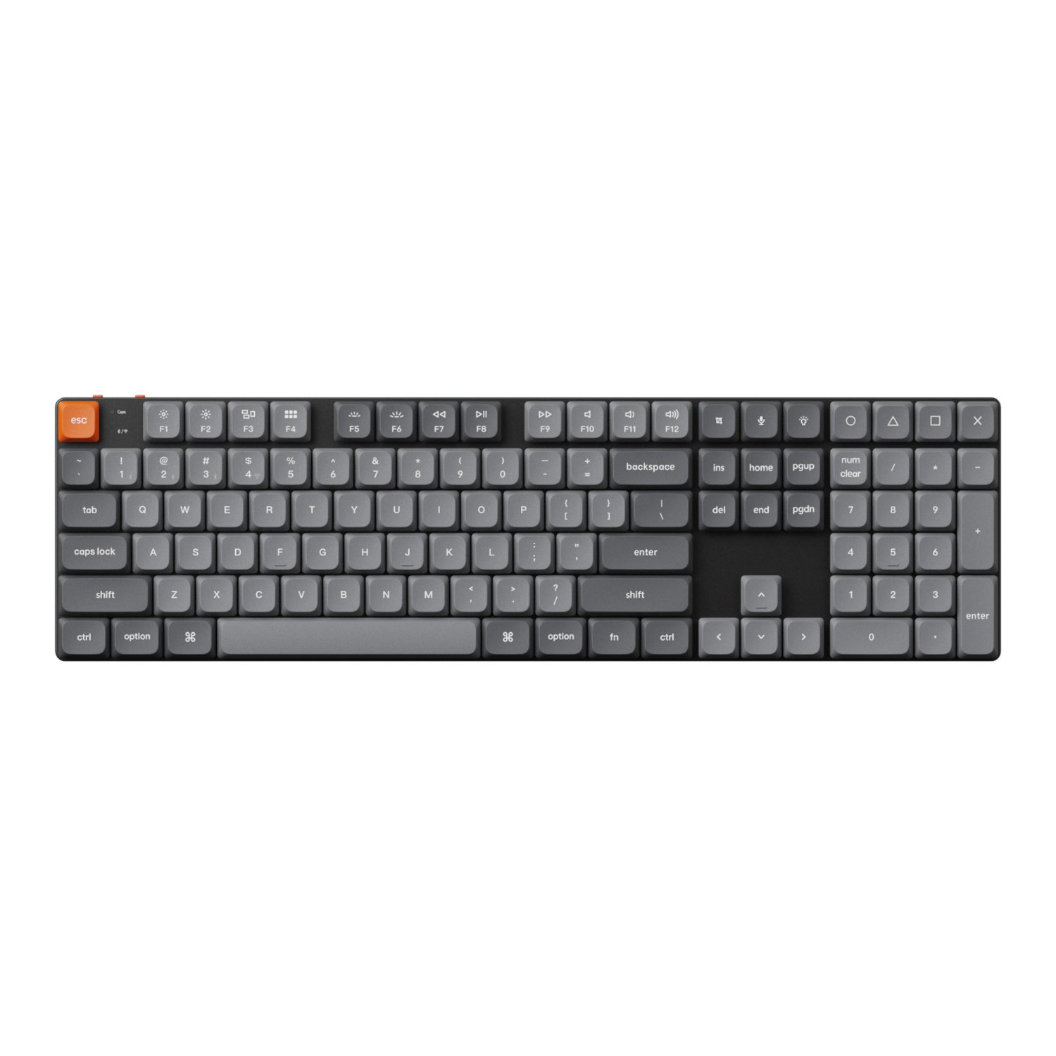 Keychron K5 Max QMK/VIA Full-sized Wireless Custom Mechanical Keyboard | RED Switches - Image 2