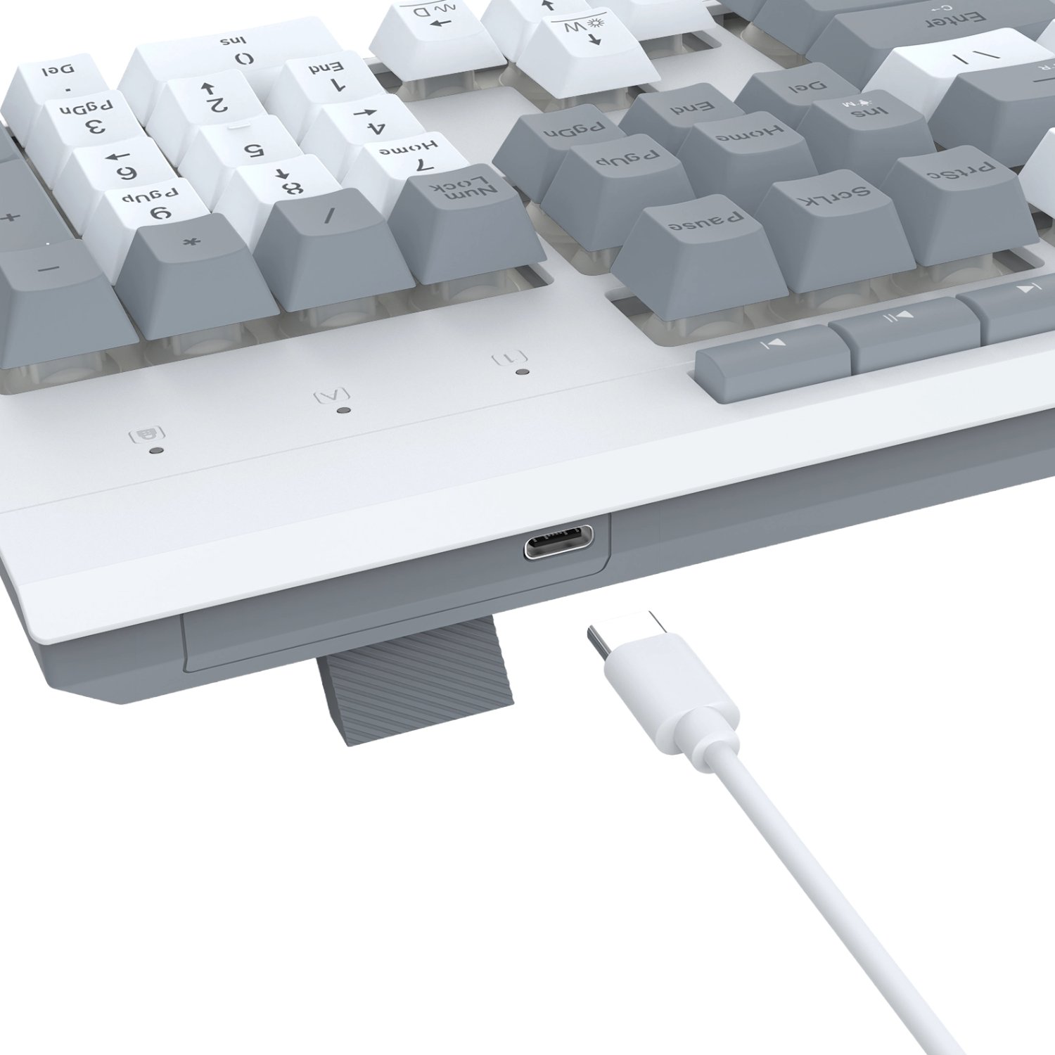 Redragon S151 Wired RGB Gaming Keyboard and Mouse Combo - White and Grey - Image 5